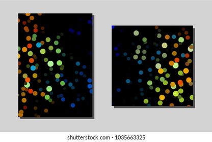 Dark Multicolor, Rainbowvector background for presentations. Blurred decorative design in abstract style with textbox. The pattern can be used for any ad, booklets.