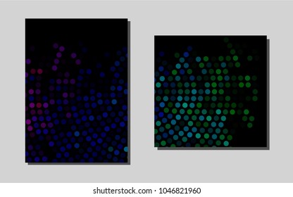 Dark Multicolor, Rainbowvector background for presentations. Blurred decorative design in abstract style with textbox. Pattern for ads, leaflets, labels of your business.