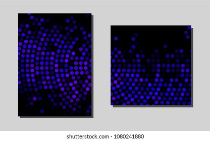 Dark Multicolor, Rainbowvector background for presentations. Booklet with textbox on colorful abstract background. Beautiful design for cover of notepads.