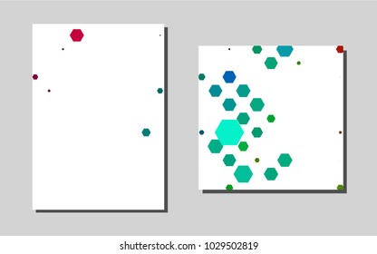 Dark Multicolor, Rainbowvector banner for websites. Glitter abstract design concept with text box. The pattern can be used for any ad, booklets.