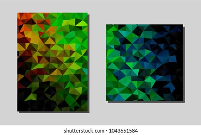 Dark Multicolor, Rainbowvector banner for websites. Booklet with textbox on colorful abstract background. Pattern for ads, leaflets, labels of your business.