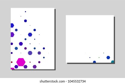 Dark Multicolor, Rainbowvector banner for websites. Abstract booklet on colored background with gradient. The pattern can be used for any ad, booklets.