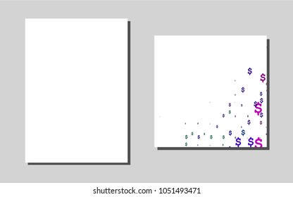 Dark Multicolor, Rainbowvector banner for websites. Blurred decorative design in abstract style with textbox. Completely new template for your brand book.