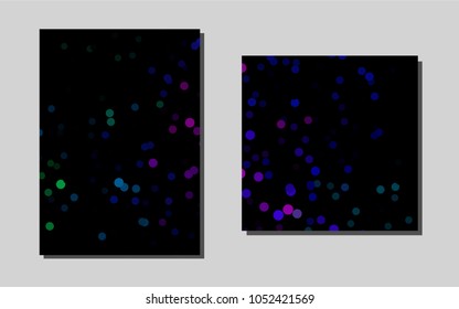 Dark Multicolor, Rainbowvector banner for websites. Modern abstract design concept with colorful gradient. Pattern can be used as a template for calendars.