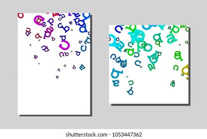 Dark Multicolor, Rainbowvector banner for websites. Booklet with textbox on colorful abstract background. Pattern for ads, leaflets, labels of your business.