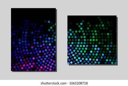 Dark Multicolor, Rainbowvector banner for websites. Glitter abstract design concept with text box. Completely new template for your brand book.