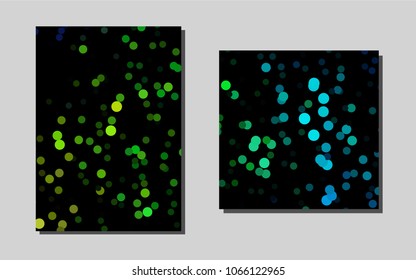 Dark Multicolor, Rainbowvector banner for websites. Blurred decorative design in abstract style with textbox. Pattern for beautiful business cards, folders.