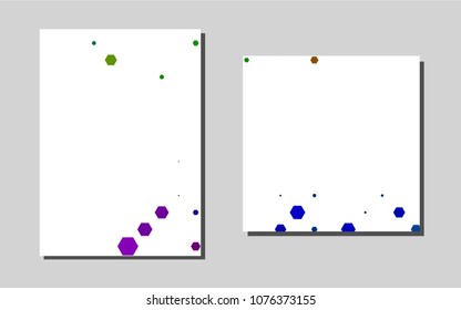 Dark Multicolor, Rainbowvector banner for websites. Blurred decorative design in abstract style with textbox. Completely new template for your brand book.