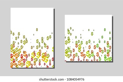 Dark Multicolor, Rainbowvector banner for websites. Beautiful colored sample in A4 size. Pattern can be used as a template for calendars.