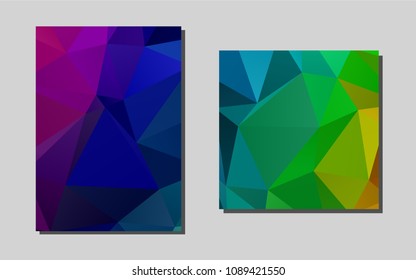 Dark Multicolor, Rainbowvector banner for websites. Booklet with textbox on colorful abstract background. Completely new template for your brand book.