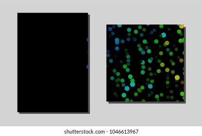 Dark Multicolor, Rainbowvector brochure for ui, ux design. Glitter abstract design concept with text box. Completely new template for your brand book.