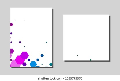 Dark Multicolor, Rainbowvector brochure for ui, ux design. Glitter abstract design concept with text box. Completely new template for your brand book.