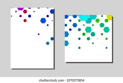 Dark Multicolor, Rainbowvector brochure for ui, ux design. Modern abstract design concept with colorful gradient. Pattern for beautiful business cards, folders.