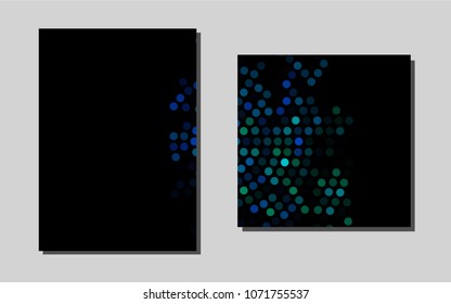 Dark Multicolor, Rainbowvector brochure for ui, ux design. Web interface on abstract background with colorful gradient. Beautiful design for cover of notepads.