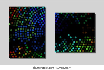 Dark Multicolor, Rainbowvector brochure for ui, ux design. Blurred decorative design in abstract style with textbox. Pattern for ads, leaflets, labels of your business.