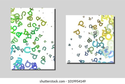 Dark Multicolor, Rainbowvector cover for Envelopes. Abstract booklet on colored background with gradient. Completely new template for your brand book.