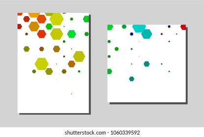 Dark Multicolor, Rainbowvector cover for Envelopes. Modern abstract design concept with colorful gradient. Completely new template for your brand book.