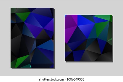 Dark Multicolor, Rainbowvector layout for Leaflets. Modern abstract design concept with colorful gradient. Beautiful design for cover of notepads.