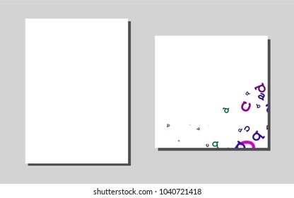 Dark Multicolor, Rainbowvector layout for Leaflets. Web interface on abstract background with colorful gradient. Pattern for beautiful business cards, folders.