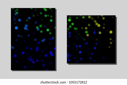 Dark Multicolor, Rainbowvector layout for Leaflets. Modern abstract design concept with colorful gradient. Pattern for ads, leaflets, labels of your business.