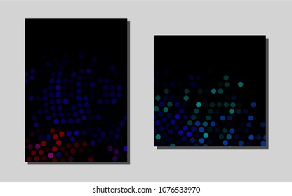 Dark Multicolor, Rainbowvector layout for Leaflets. Abstract booklet on colored background with gradient. Pattern for beautiful business cards, folders.