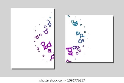 Dark Multicolor, Rainbowvector layout for Leaflets. Web interface on abstract background with colorful gradient. Completely new template for your brand book.