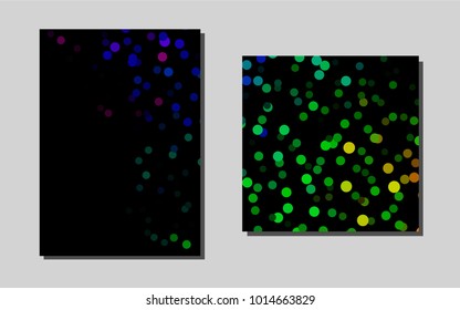 Dark Multicolor, Rainbowvector pattern for posters. Web interface on abstract background with colorful gradient. New design for a poster, banner of your website.