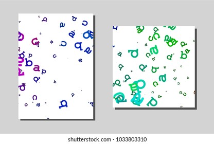 Dark Multicolor, Rainbowvector pattern for posters. Web interface on abstract background with colorful gradient. New design for a poster, banner of your website.