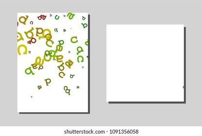 Dark Multicolor, Rainbowvector pattern for posters. Booklet with textbox on colorful abstract background. Pattern can be used as a template for calendars.