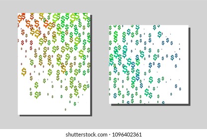 Dark Multicolor, Rainbowvector pattern for posters. Blurred decorative design in abstract style with textbox. Pattern can be used as a template for calendars.