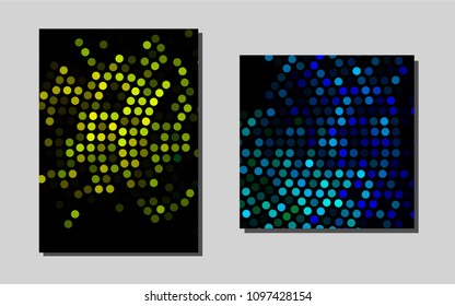 Dark Multicolor, Rainbowvector pattern for posters. Blurred decorative design in abstract style with textbox. The pattern can be used for any ad, booklets.