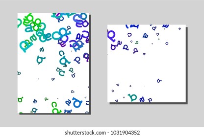 Dark Multicolor, Rainbowvector template for landing pages. Beautiful colored sample in A4 size. Beautiful design for cover of notepads.