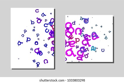 Dark Multicolor, Rainbowvector template for landing pages. Web interface on abstract background with colorful gradient. Pattern for beautiful business cards, folders.