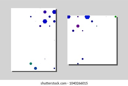 Dark Multicolor, Rainbowvector template for landing pages. Glitter abstract design concept with text box. Beautiful design for cover of notepads.