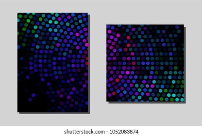 Dark Multicolor, Rainbowvector template for landing pages. Blurred decorative design in abstract style with textbox. The pattern can be used for any ad, booklets.