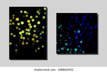 Dark Multicolor, Rainbowvector template for landing pages. Abstract booklet on colored background with gradient. Completely new template for your brand book.