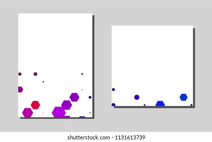 Dark Multicolor, Rainbowvector template for landing pages. Beautiful colored sample in A4 size. Pattern for ads, leaflets, labels of your business.