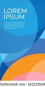 	
Dark Multicolor, rounded vector abstract background. A vague abstract illustration with flat color style. The best background for social media, banner, poster, flyer