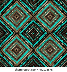 dark multicolor tribal doodle seamless pattern. aztec grunge abstract geometric art print. ethnic hipster backdrop. Wallpaper, cloth design, fabric, paper, cover, textile, weave, wrapping. hand drawn 