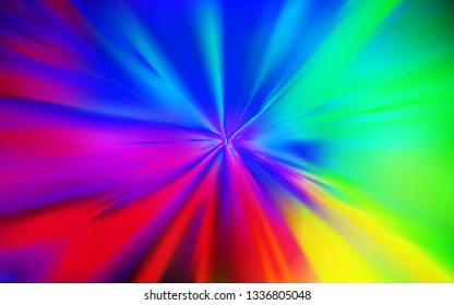 Dark Multicolor vector abstract blurred background. An elegant bright illustration with gradient. The best blurred design for your business.