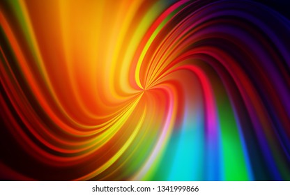 Dark Multicolor vector abstract blurred background. Creative illustration in halftone style with gradient. New way of your design.