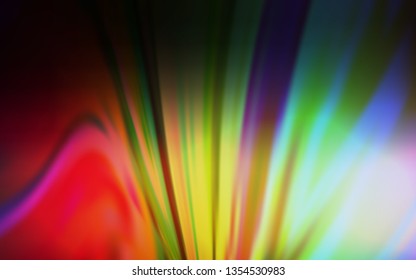 Dark Multicolor vector abstract blurred background. Creative illustration in halftone style with gradient. Completely new design for your business.