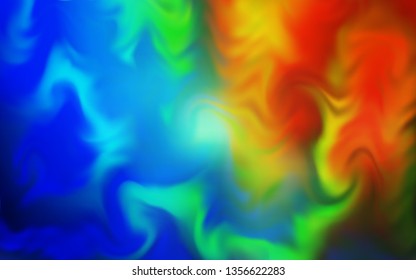 Dark Multicolor vector abstract blurred background. Creative illustration in halftone style with gradient. Background for designs.