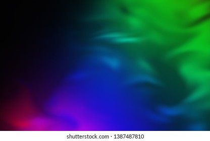 Dark Multicolor vector abstract blurred background. An elegant bright illustration with gradient. The best blurred design for your business.
