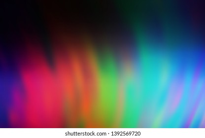 Dark Multicolor vector abstract blurred background. Abstract colorful illustration with gradient. Background for designs.