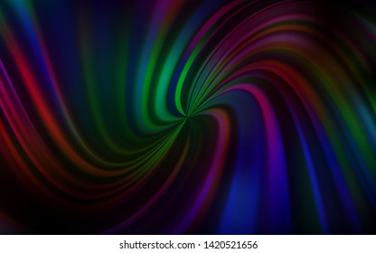 Dark Multicolor vector abstract blurred layout. Abstract colorful illustration with gradient. New style design for your brand book.