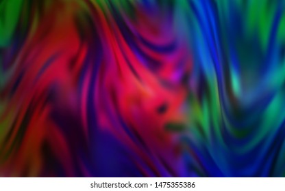 Dark Multicolor vector abstract blurred background. Glitter abstract illustration with gradient design. New way of your design.