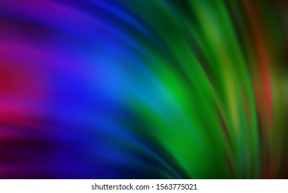 Dark Multicolor vector abstract blurred background. Colorful illustration in abstract style with gradient. New design for your business.