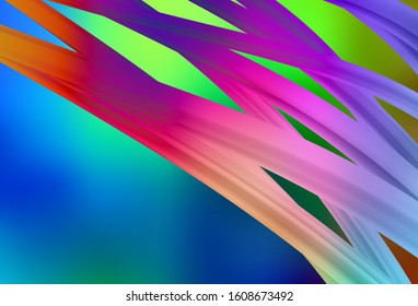 Dark Multicolor vector abstract blurred background. Shining colorful illustration in smart style. New style design for your brand book.
