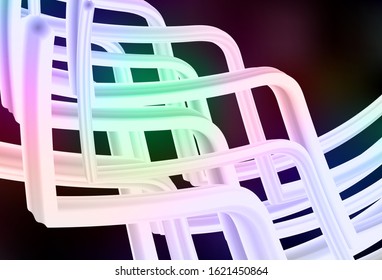 Dark Multicolor vector abstract blurred layout. Glitter abstract illustration with gradient design. Background for a cell phone.